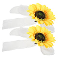 Sunflower Curtain Tiebacks Rustic Floral Drapery Holdbacks Rope Strap