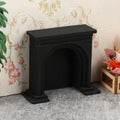 ▶1/12 Dollhouse Mini Fireplace Model Dollhouse Christmas Scene Furniture Decoration Accessories Children Pretend Play Toys Zpaxo Black