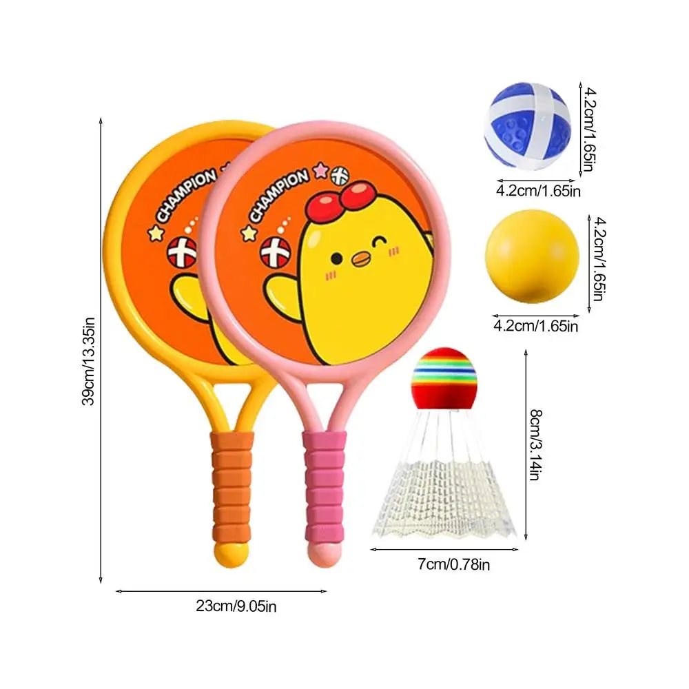 Badminton Racket For Kids 1 Pair Outdoor Sport Badminton Rackets With Balls Birthday Children's Day Celebration Parent-Child Zpaxo Yellow United States