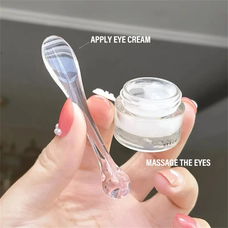 1 Acrylic Cosmetic Spatulas Scoop Face Cream Mask Spoon Eye Massage