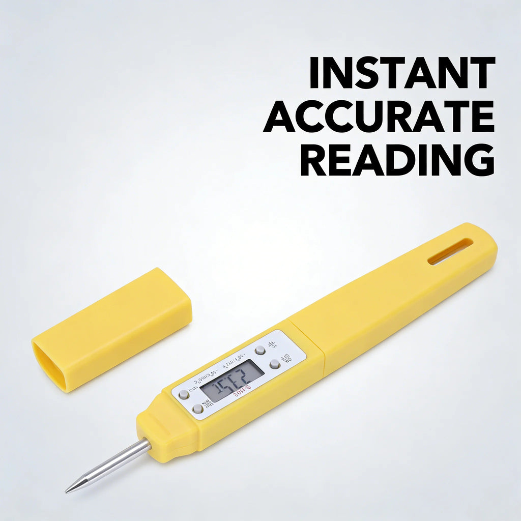 Digital Food Thermometer Automatic Calibration Pen Accuracy Electronic