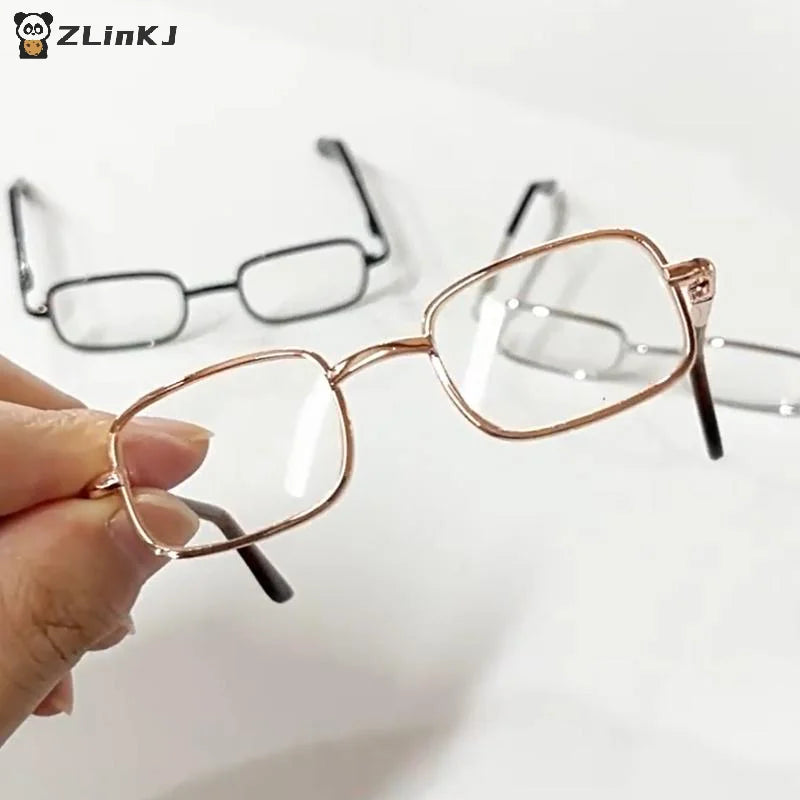 ▶1/6 Blythe Doll Metal Glasses Accessories Photography Props 8.5cm For 20cm Cotton Doll Action Figure Zpaxo
