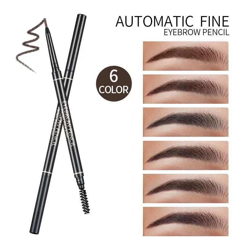 Fine Eyebrow Pencil Double Head Automatic Rotation One Line