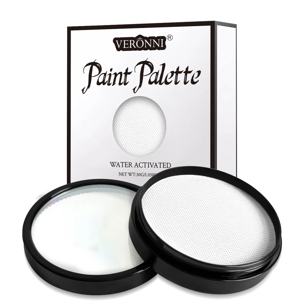 Professional Face Paint Body Paint Water Based,Nontoxic Body Art Halloween Stage Makeup Body Paint Pigments Face painting Makeup Zpaxo white