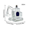 Whiskey Bottle Excavator Shaped Pourer Dispenser Glass Liquor