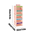 Days Week Clothes Organizer 5-Shelf Clothing Storage Hangable