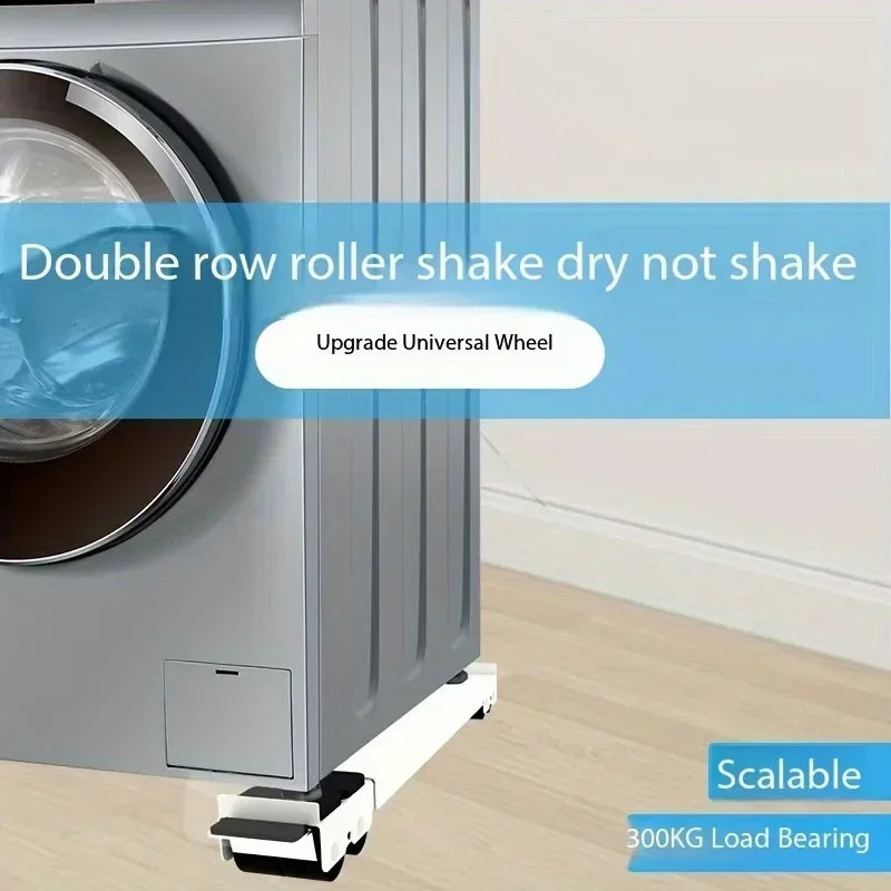 New adjustable stainless steel shockproof rack for washing machines and refrigerators 45-70cm rust-resistant supports up to300kg Zpaxo