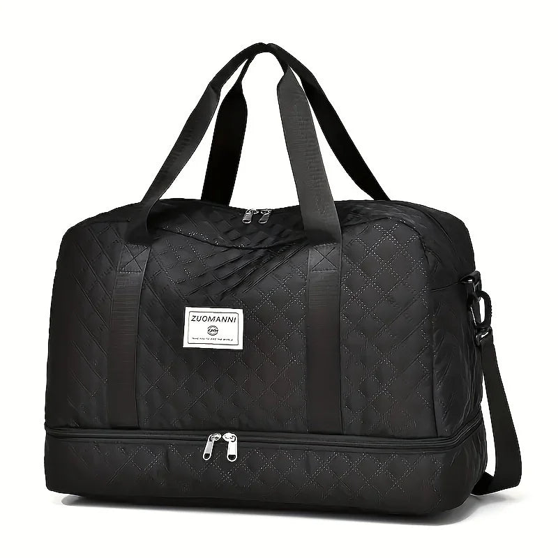 Oversized Duffel Bag Wet Dry Separation Waterproof Compartment Side