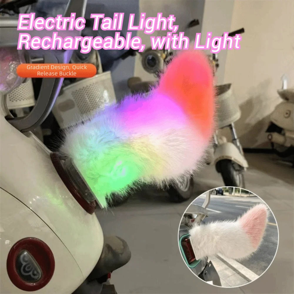 Colorful Lights LED Electric Car Tail Collision Protection Motorized Zpaxo