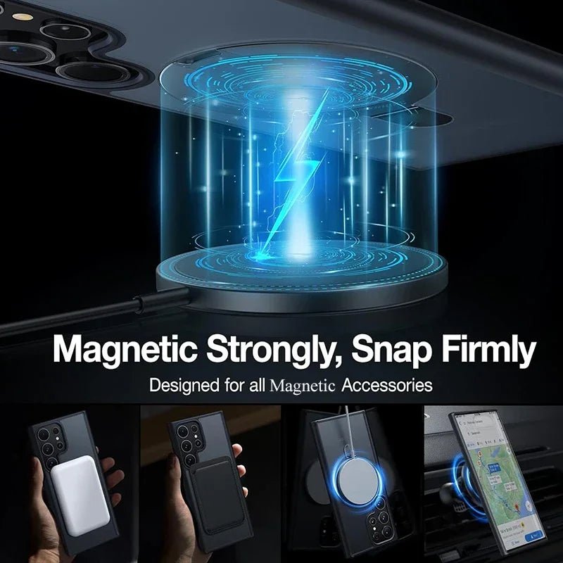 Magnetic Mobile Phone Case Ring Kickstand Samsung Galaxy S26 S25 S24