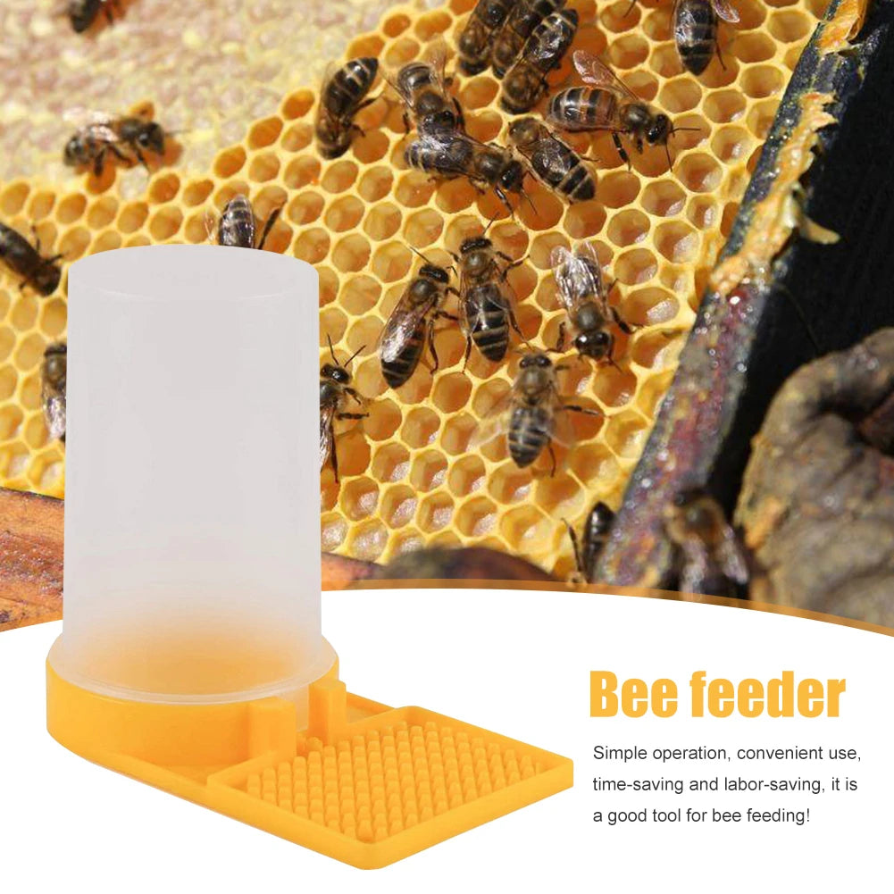 Plastic Beekeeping Water Dispenser Safe Lightweight for Beekeeper Honey Bee Nest Door Feeding Drinking Water Box Zpaxo
