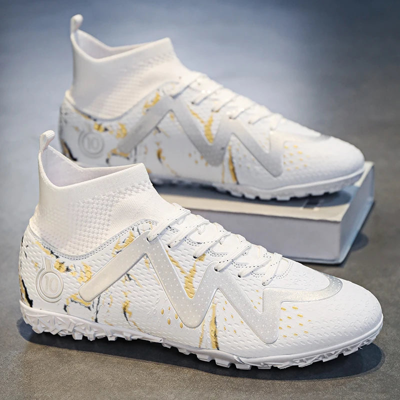 2024 Men's Soccer Shoes Large Ultralight Football Boots Boys Sneakers