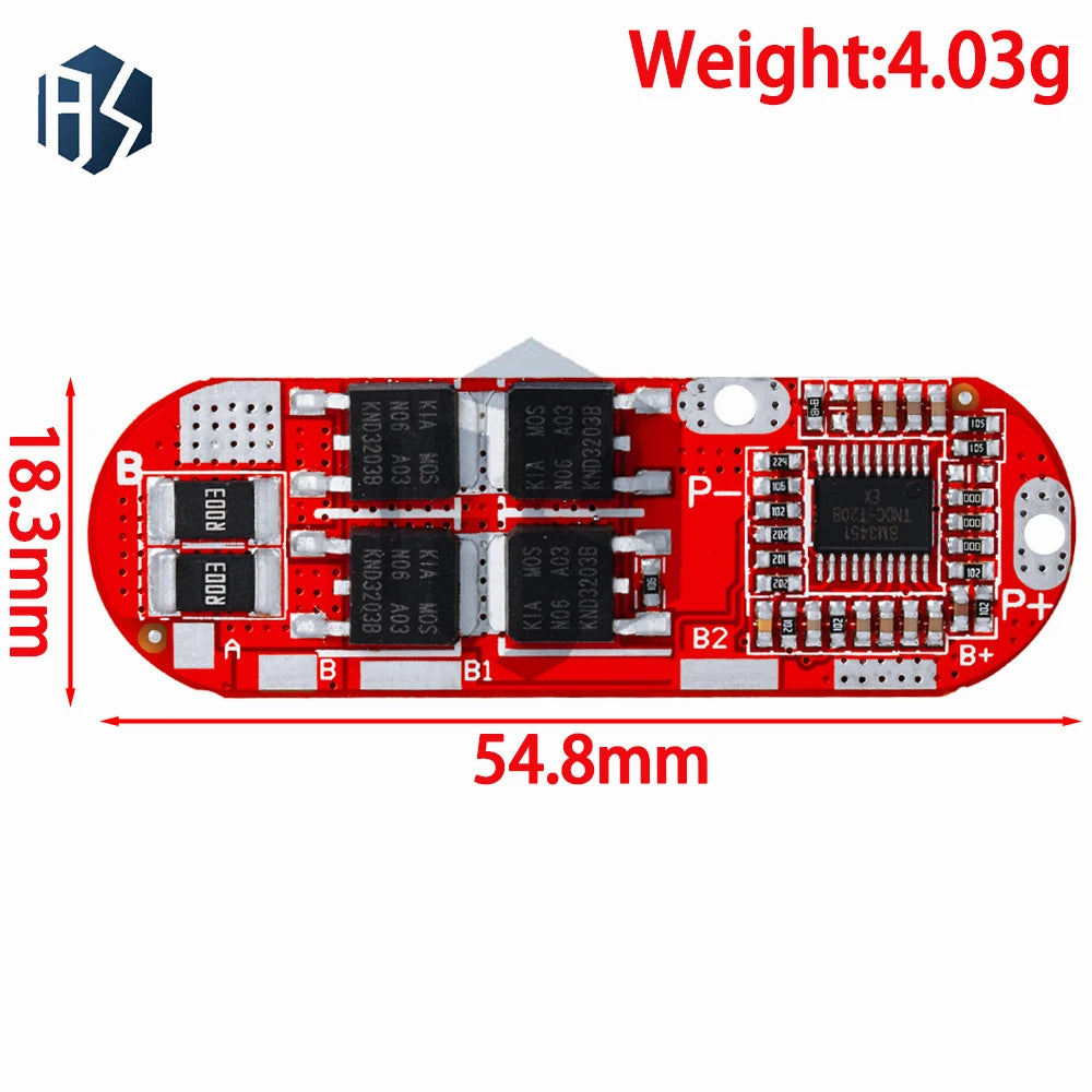 Bms 1s 2s 10a 3s 4s 5s 25a 18650 Li-ion Lipo Lithium Battery Zpaxo