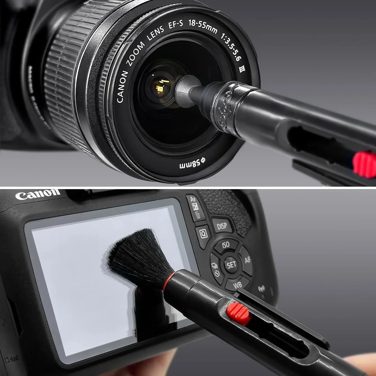 7 in 1 Camera Lens Cleaning Set 120ml Liquid Air Blower Sensor Cleaning Swab Microfiber Cloth Brush Tools for Mirrorless DSLR Zpaxo