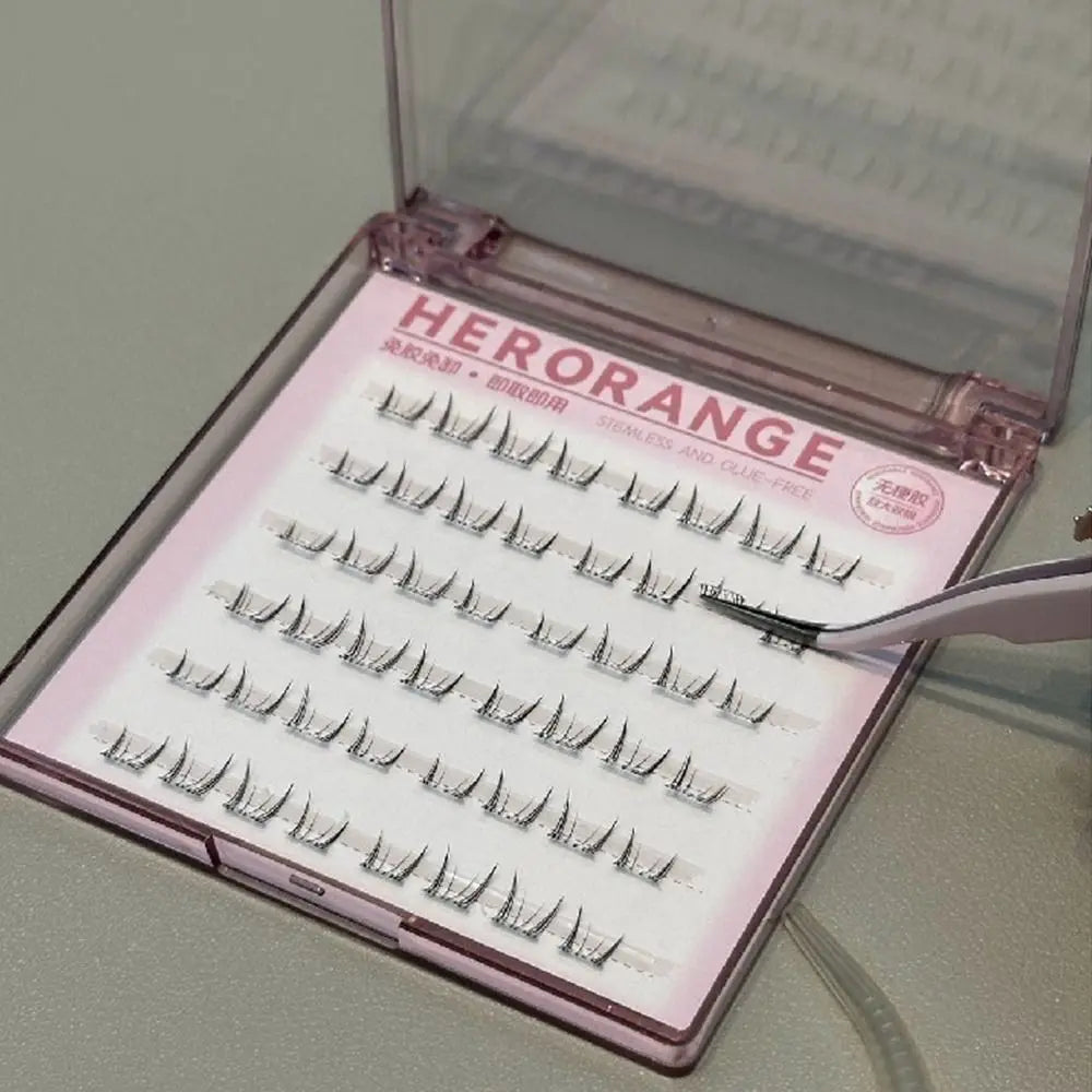 Straight Tweezers Curved Stainless Steel Lashes Applicator Purple Zpaxo