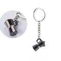 Zinc Alloy Niche Design Syphon Girl Gift Hanging Ornament Coffee Series Key Ring Bag Pendent Car Key Ring Coffee Pot Key Chain Zpaxo C