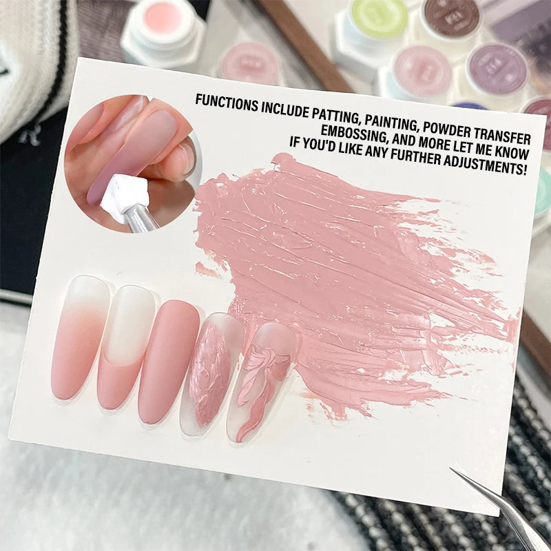 Nail Air Cushion Patting Gel No Wash Saturation Solid Gradient Zpaxo