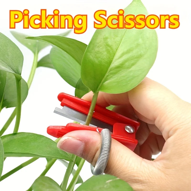 Multifunction Thumb Knife Garden Pruner Fruit Picking Device Safe Fruit Blade Tool Cutting Blade Rings Finger Protector Catcher Zpaxo