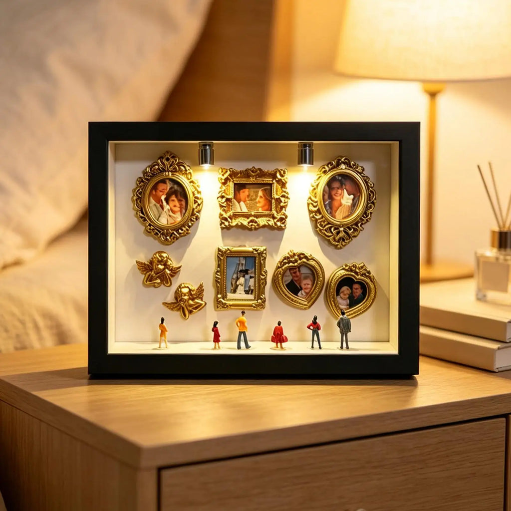 Museum Silhouette Box Handmade Desktop Decoration Miniature Photo