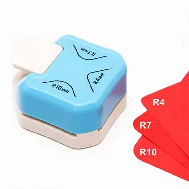 3-In-1 Mini Corner Rounder Punch R4/R7/R10 Round Corner Cutter Trimmer For Card Making Rounder Design Scrapbook DIY Paper Craft Zpaxo