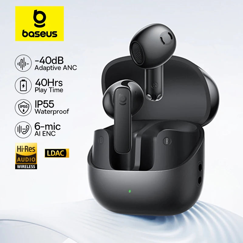 Baseus Bass BS1 NC 40dB Realtime Adaptive ANC Wireless Earbuds