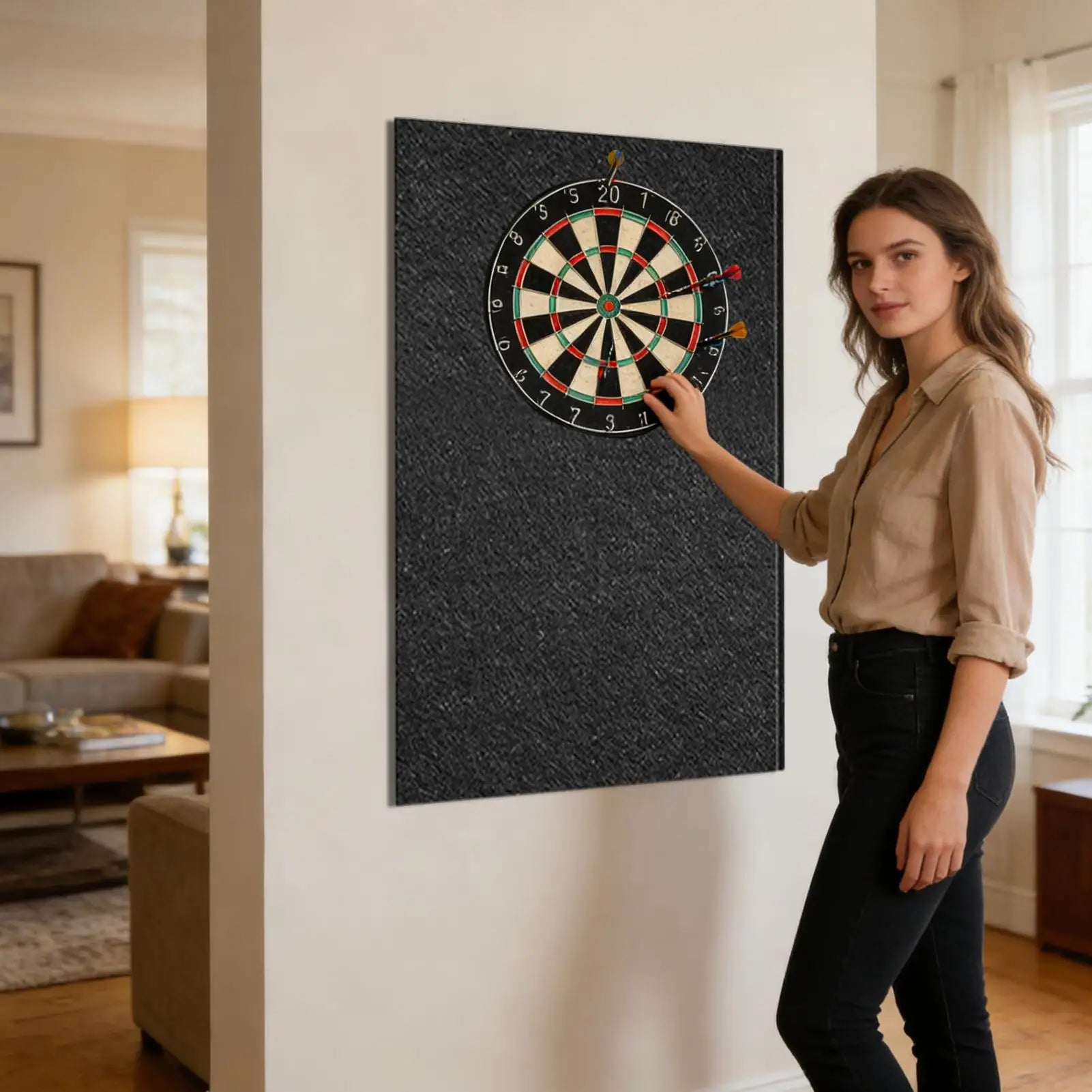 Dart Board Wall Protector Felt Surround Backboard Dartboard