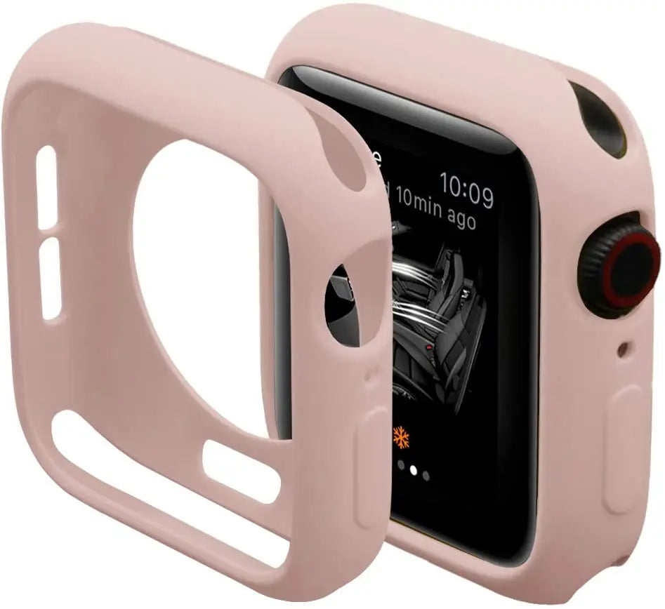 Silicone Case For Apple Watch 9 8 7 6 5 4 se 45mm 41mm 44mm 40mm 42mm 38mm Protection Shell Cover for iWatch Series Ultra 2 49mm Zpaxo
