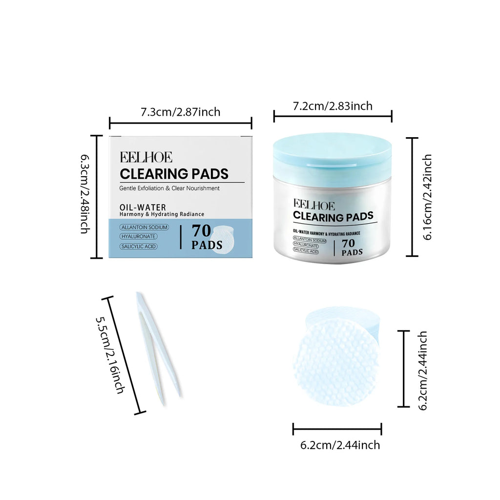Salicylic Acid Toner Pads – Exfoliating Acne & Pore Care, 70ct Exfoliating Toner Pads Zpaxo 1 Set