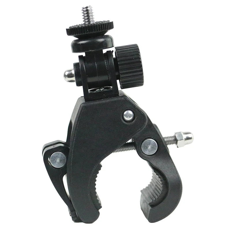 Universal 360 Degree Rotating 1/4 Camera DV Bike Bicycle Handlebar Clamp Bracket Tripod Mount Screw Clip For Sport Camera GOPRO Zpaxo