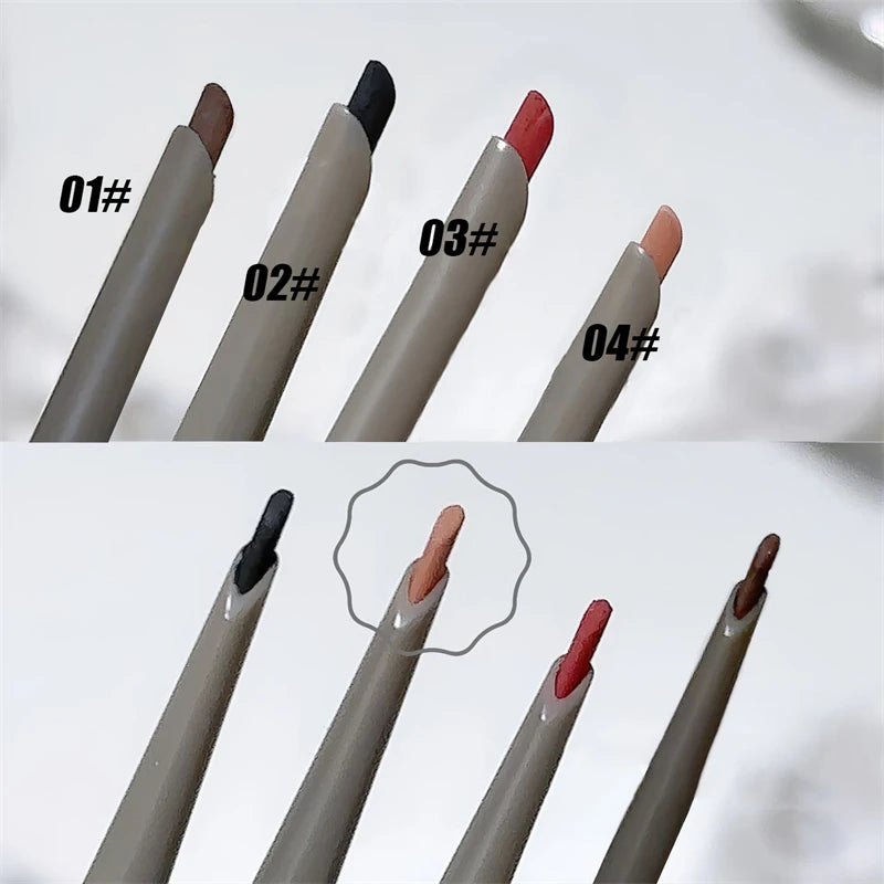 Silky Long-lasting Eye Liner Pencil Eyeliner Pen Natural Matte Wine Red Eyeliner Easy To Color Waterproof Eye Make Up Cosmetics Zpaxo