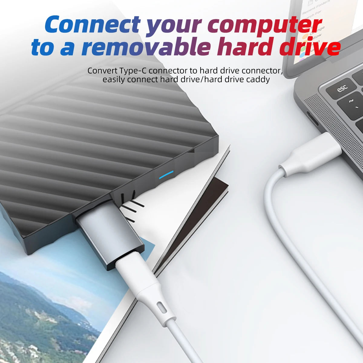 USB C Micro B Adapter Female Male Fast Charge Converter Connector
