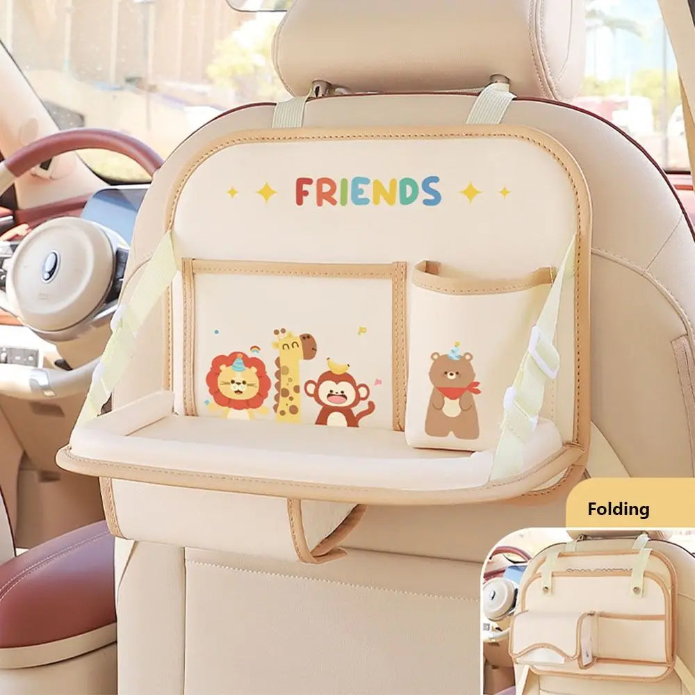 Food Tray Car Back Seat Large Capacity Folding Foldable Backseat Zpaxo