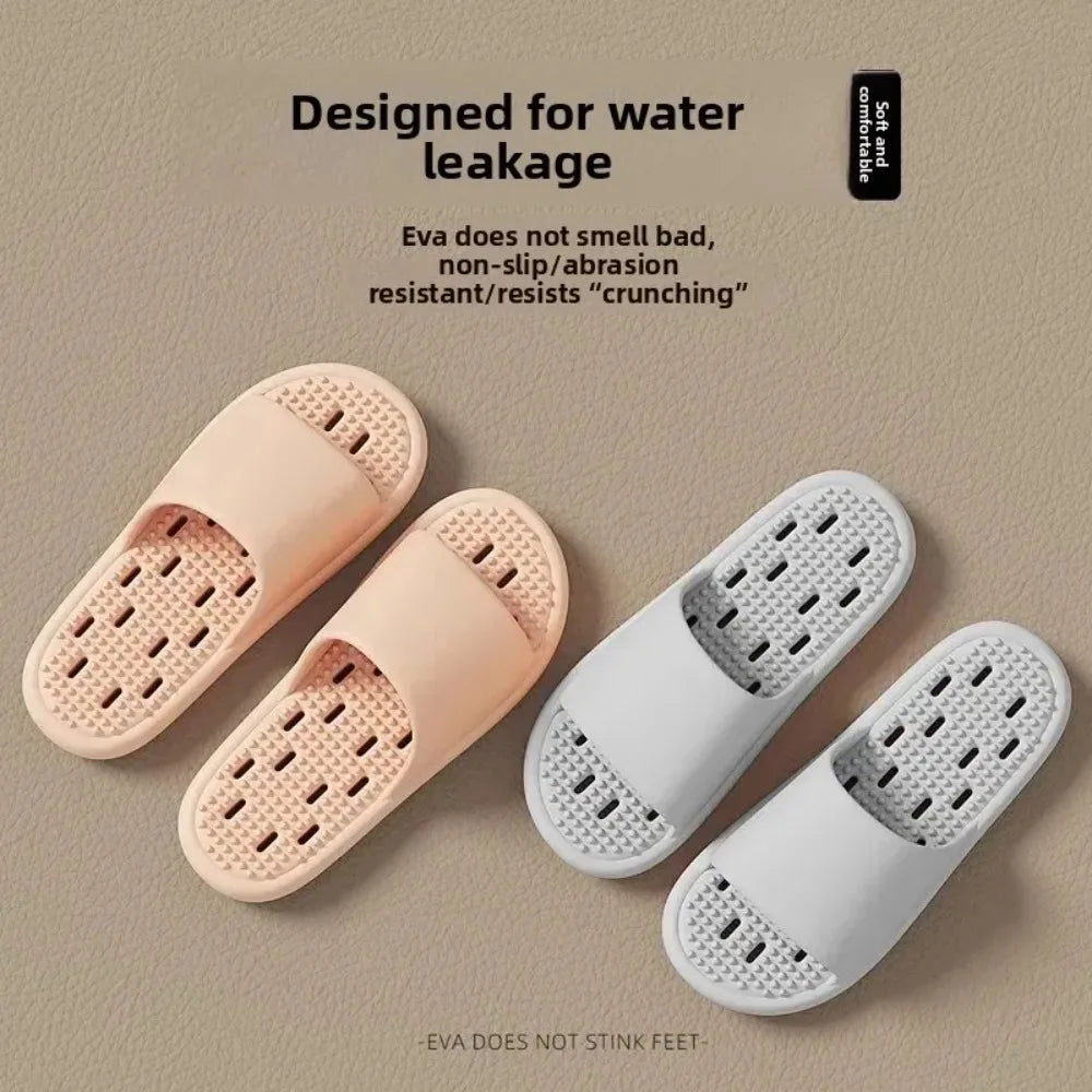 Quick-drying Thick-soled Massage Breathable Cooling Slippers Indoor