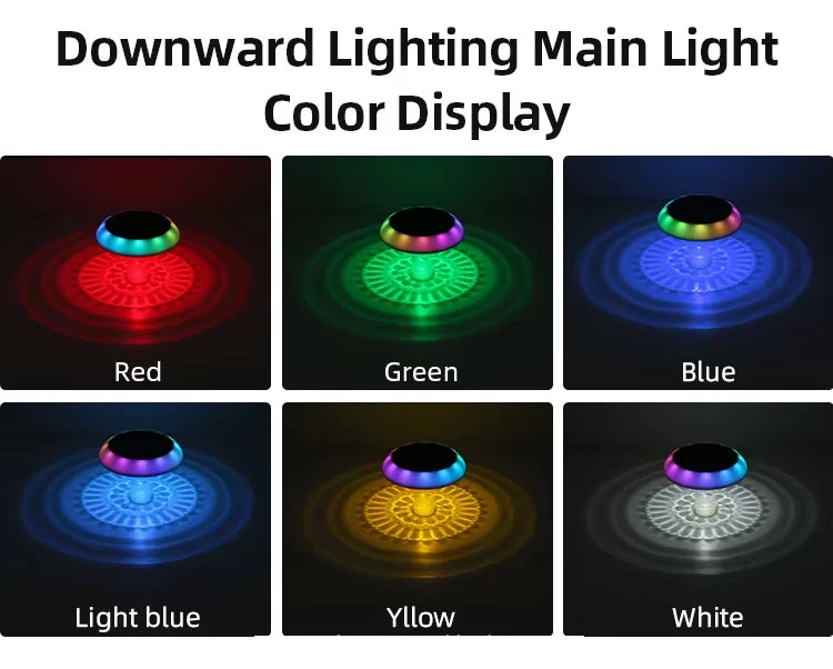 Solar Floating Pool Light RGB Changing Remote Control IP67 Waterproof Zpaxo