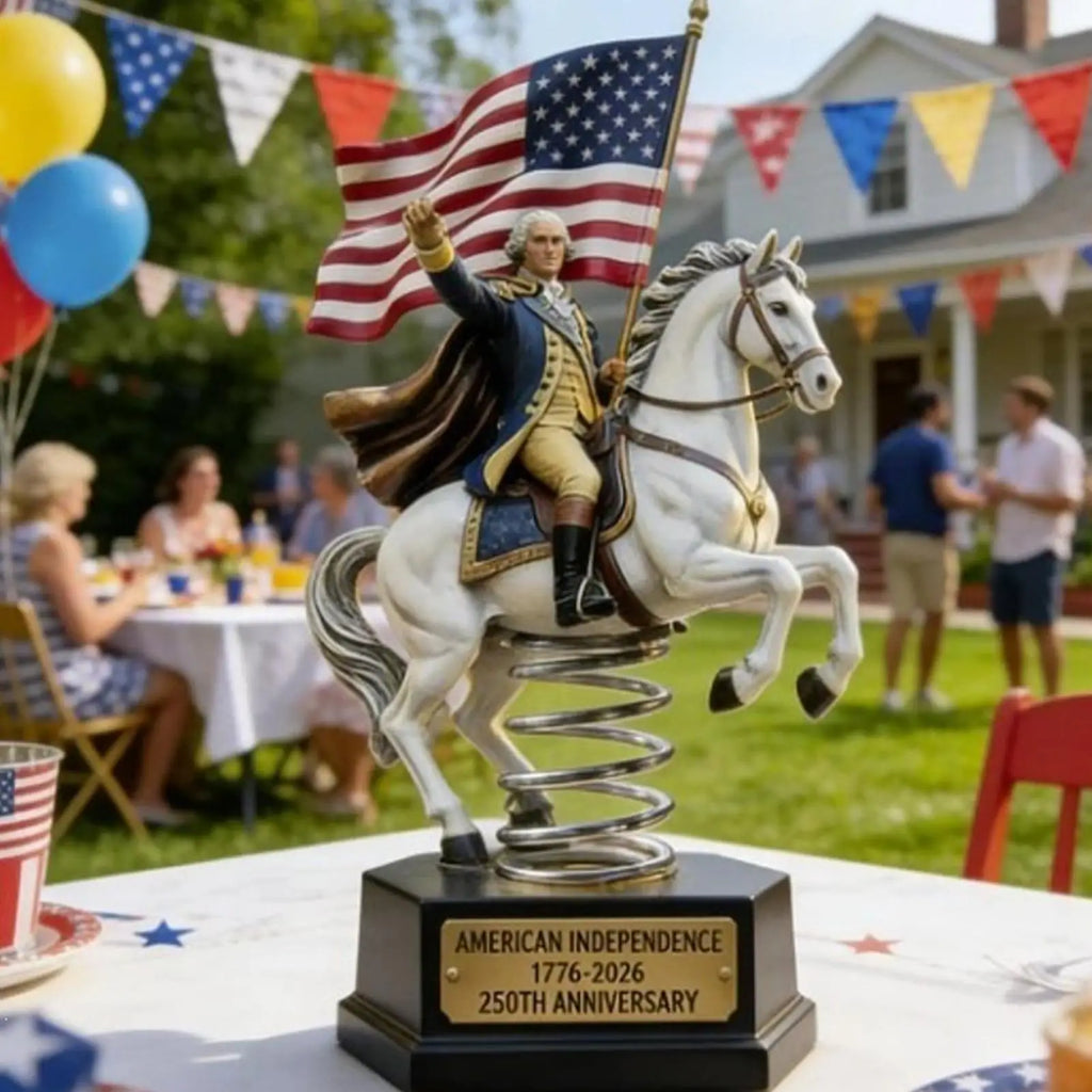 Horse Statue 250 Years Commemorative Desktop Figurine Resin Men