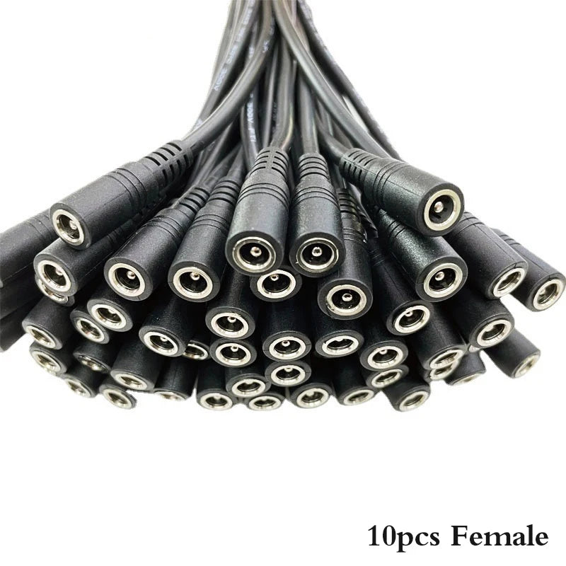 5 5x2 1 Plug DC Male Female Cable Wire Connector 3528 5050 LED Strip Zpaxo female