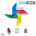 Plastic Pinwheels Fiesta Flag Party Supply Hanging Windmill 30 Metres Zpaxo A5