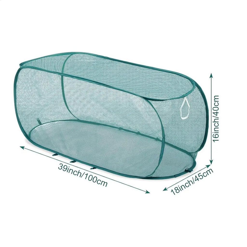 2 Pcs PopUp Mesh Plant Cover Bird Barrier Net Cage Protector Vegetable Fruit Flower Seedling Outdoor Raised Bed Garden Animal