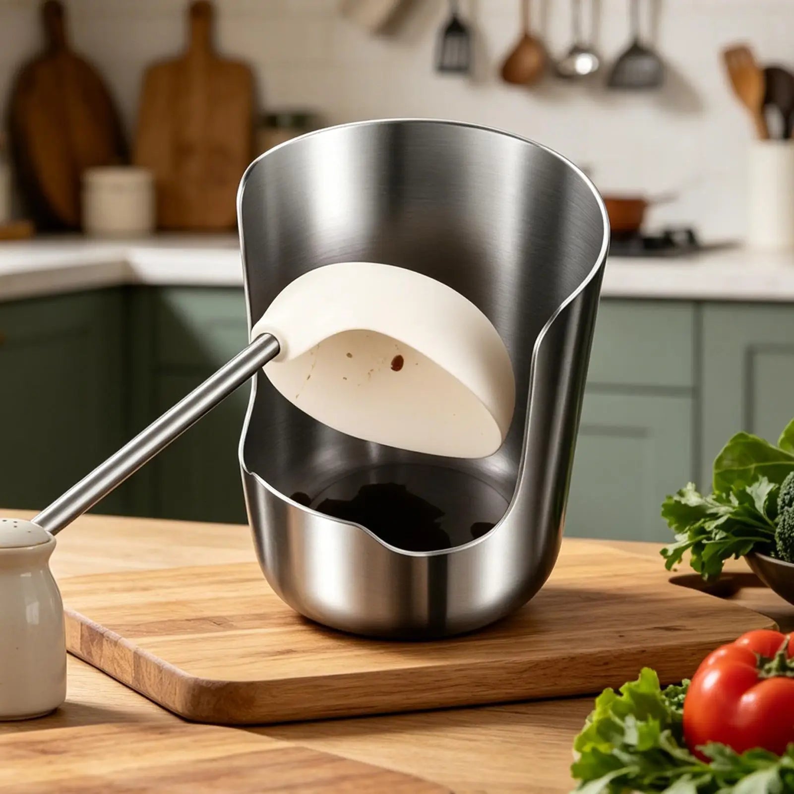 Lid Holder While Cooking Multifunctional Stainless Steel Vertical Stand Spoon Rest for Kitchen Counter for Counter Cabinet Zpaxo