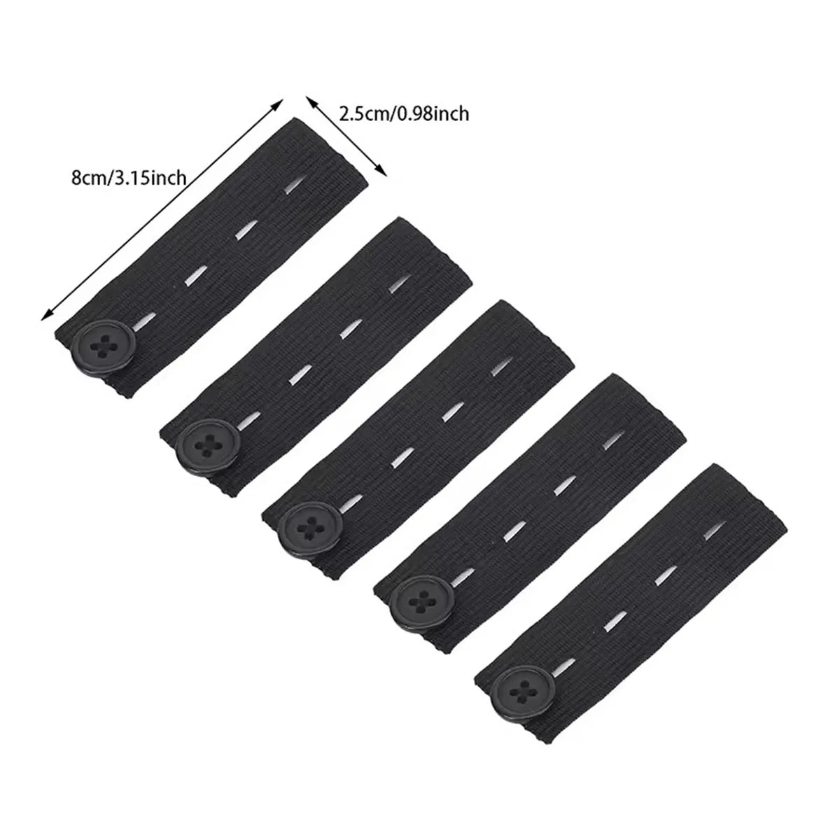 5-Pack Waist Extender Buttons for Jeans & Pants – Adjustable