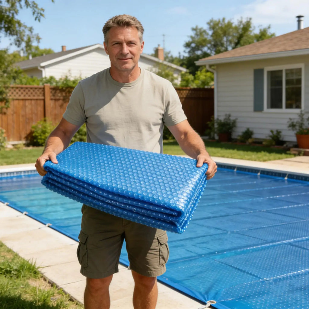 Thermal Solar Pool Cover Heavy Duty PE Blanket Swimming Anti UV