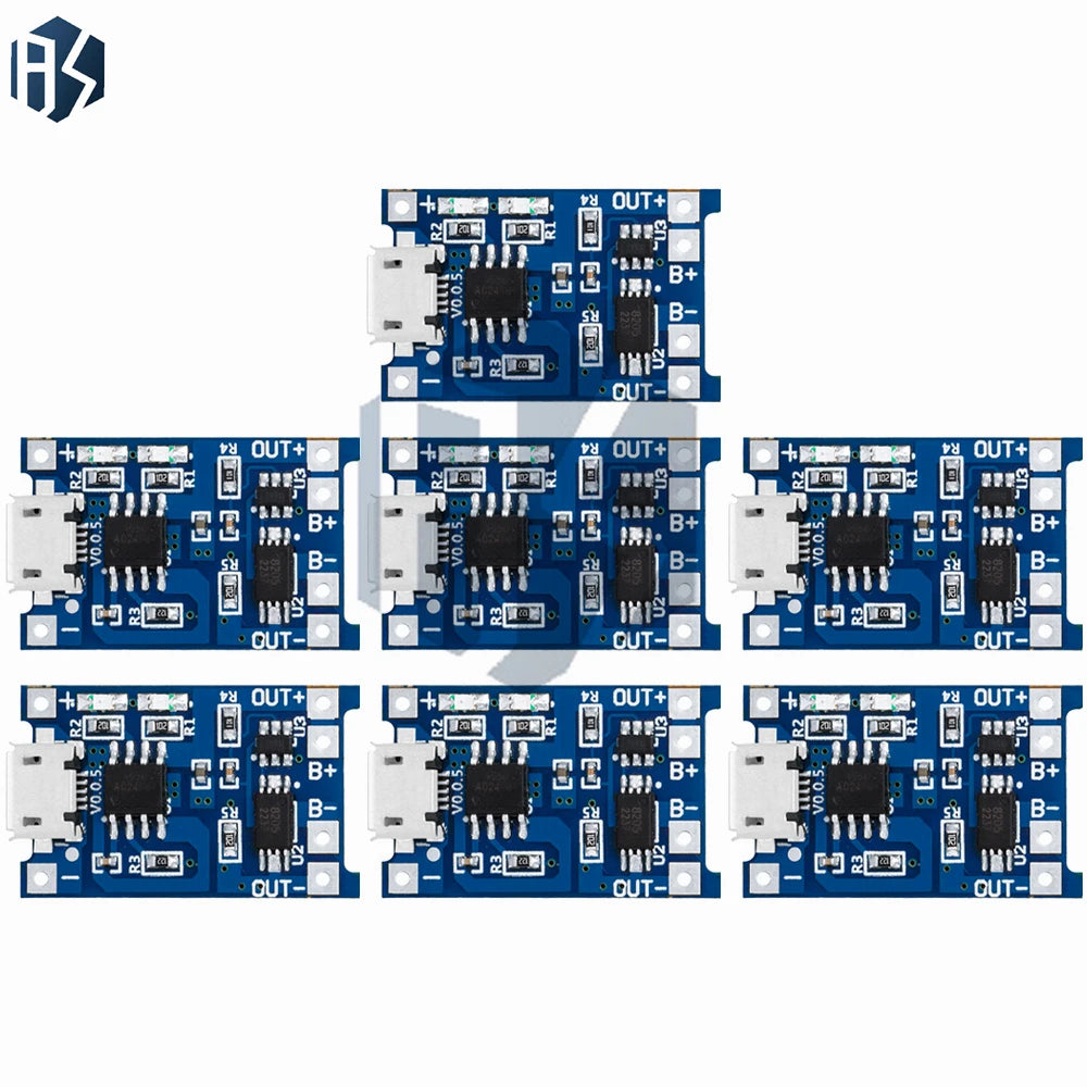 TP4056 Micro USB 5V 1A Lithium Battery Charger Modules Overcharge Zpaxo