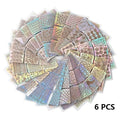 6 12 24 Laser Nail Sticker Hollow Adhesive Painting Template DIY Zpaxo 6 PCS