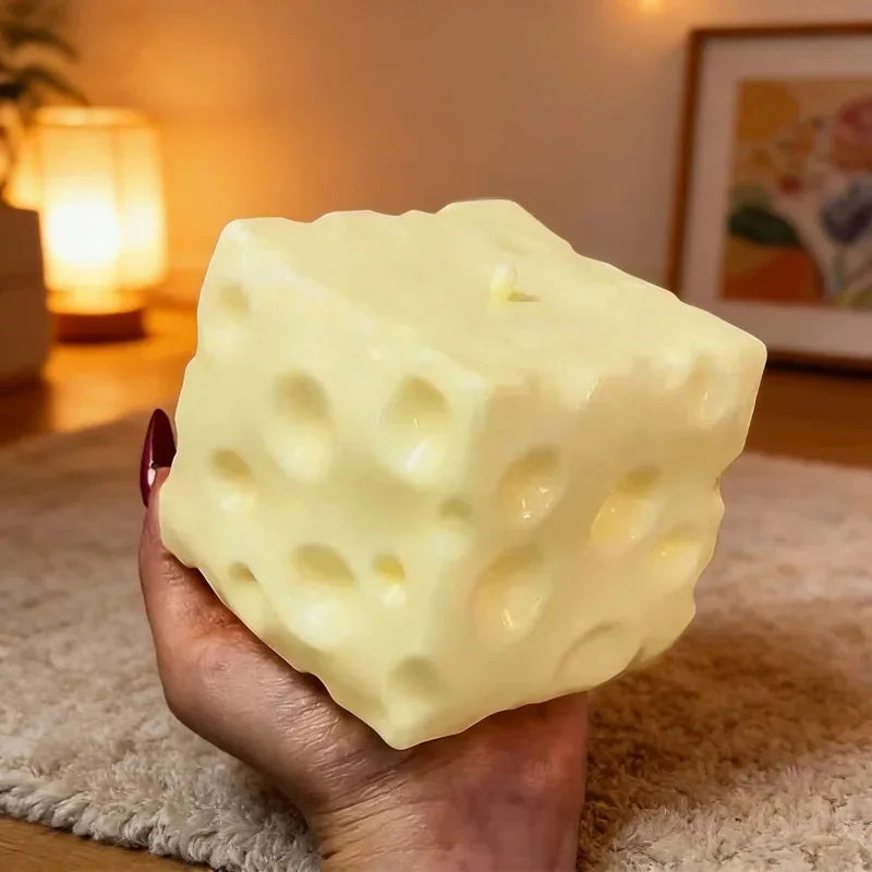 Simulate Cheese Slow Rebound Pinching Office Decompression Slow Rebound Cheese Pinching Ornament Relax And Decompress And Knead. Zpaxo