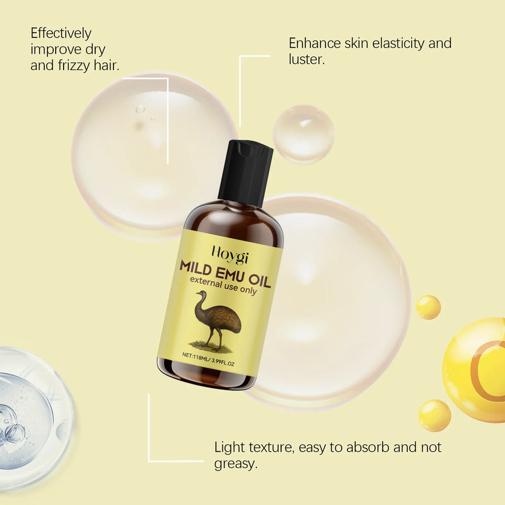 Moisturizing Anti-wrinkle Emu Oil Anti-aging Smoothing Fine Lines Intense Moisturizing For Skin And Hair Anti-dryness Firming Zpaxo