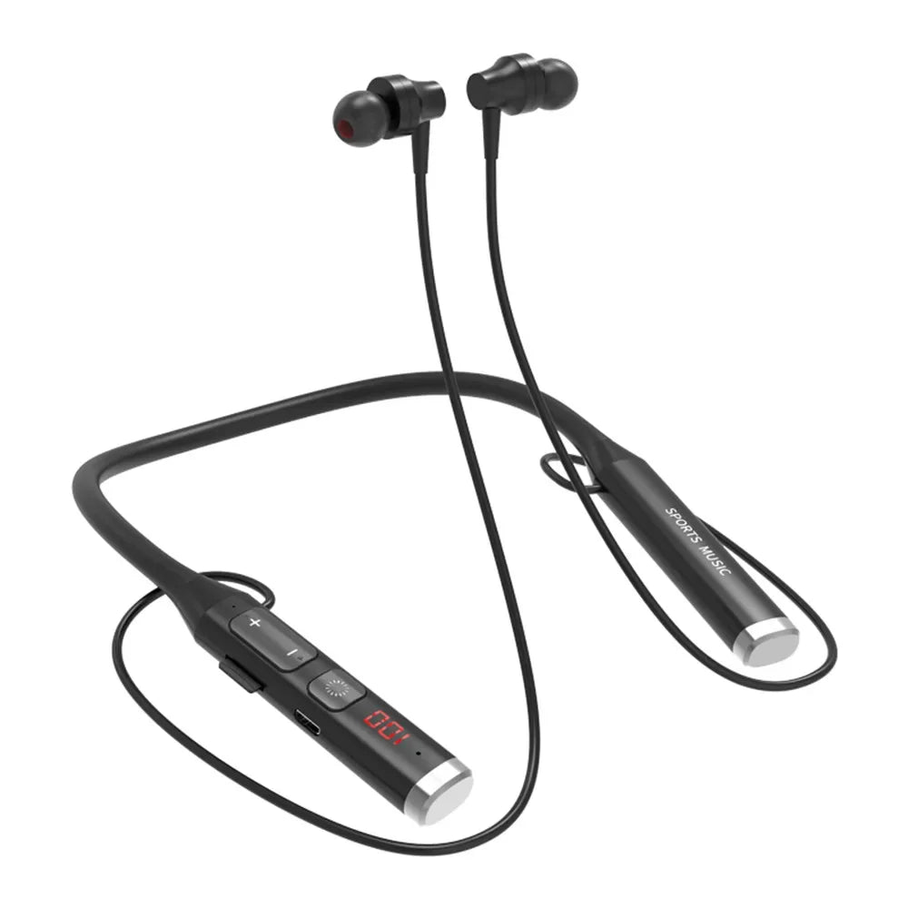 Bluetooth 5 0 Earphones Neckband Headsets Wireless Headphones Hifi Zpaxo Silver