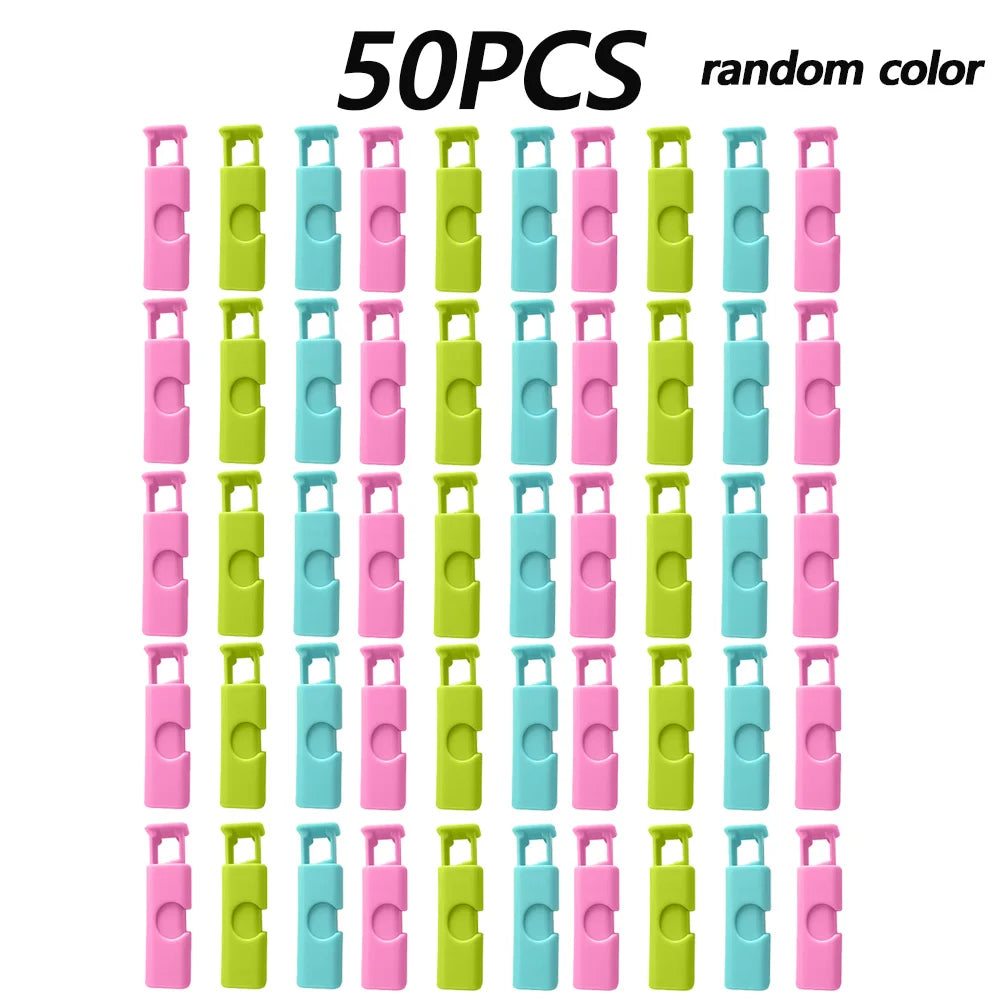 20/50pcs Food Sealing Clips, Snack Bag Clips, Moisture-proof Fresh-keeping Clips, Plastic Bag Sealing Clips Kitchen Storage Tool Zpaxo 50pcs random color