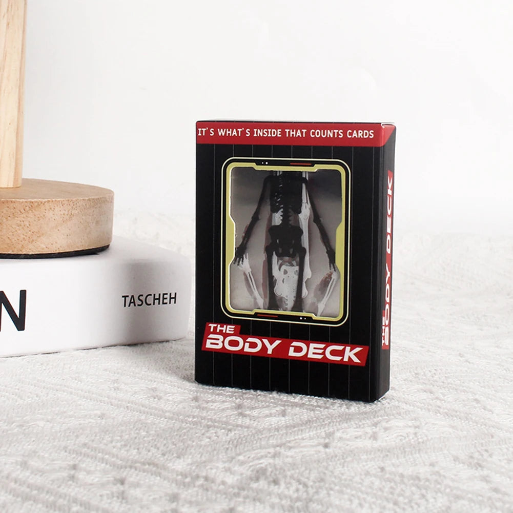3D Image Educational Cards Reusable Body Transparent Playing Wear