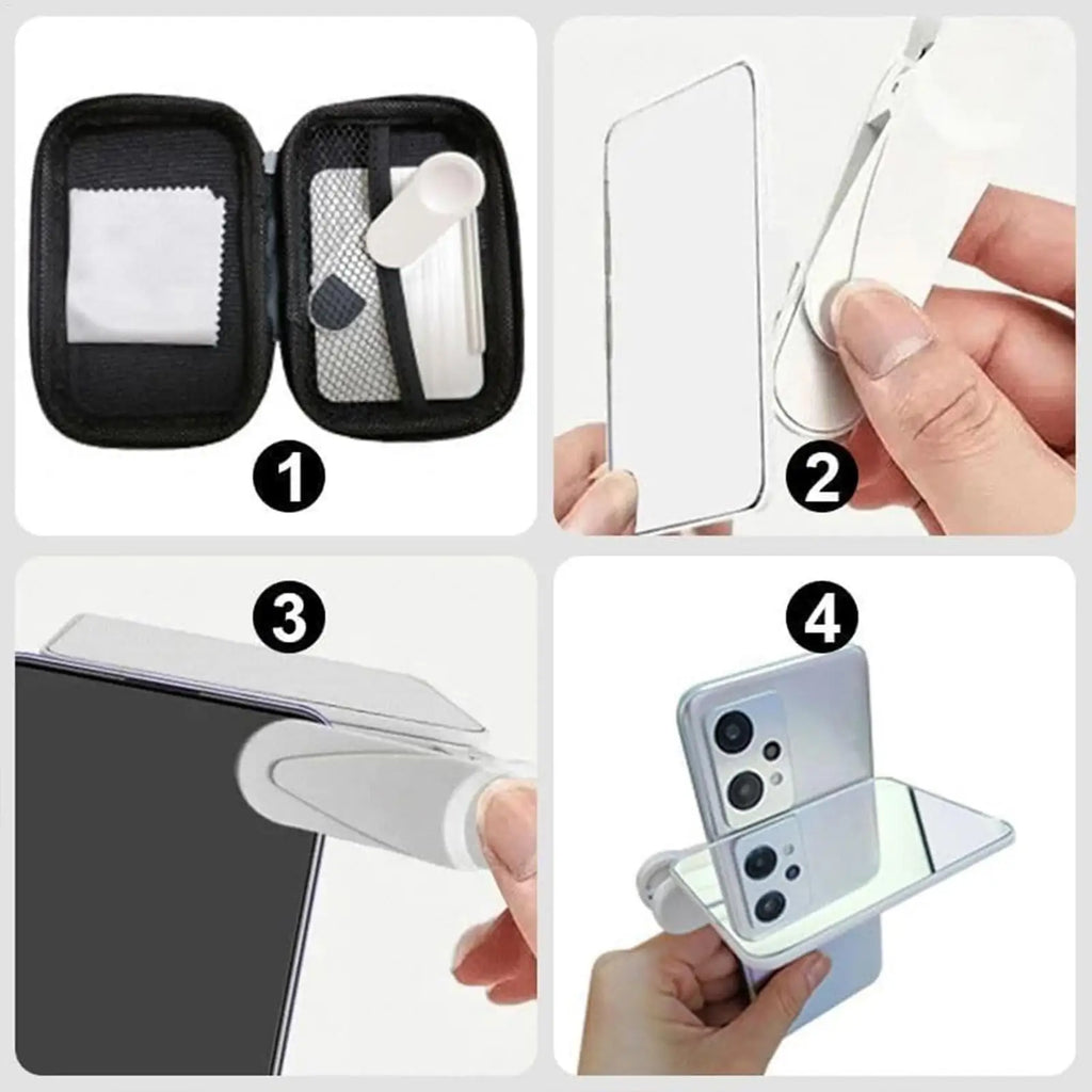 Smartphone Camera Mirror Reflection Clip Portable HD Lens Phone