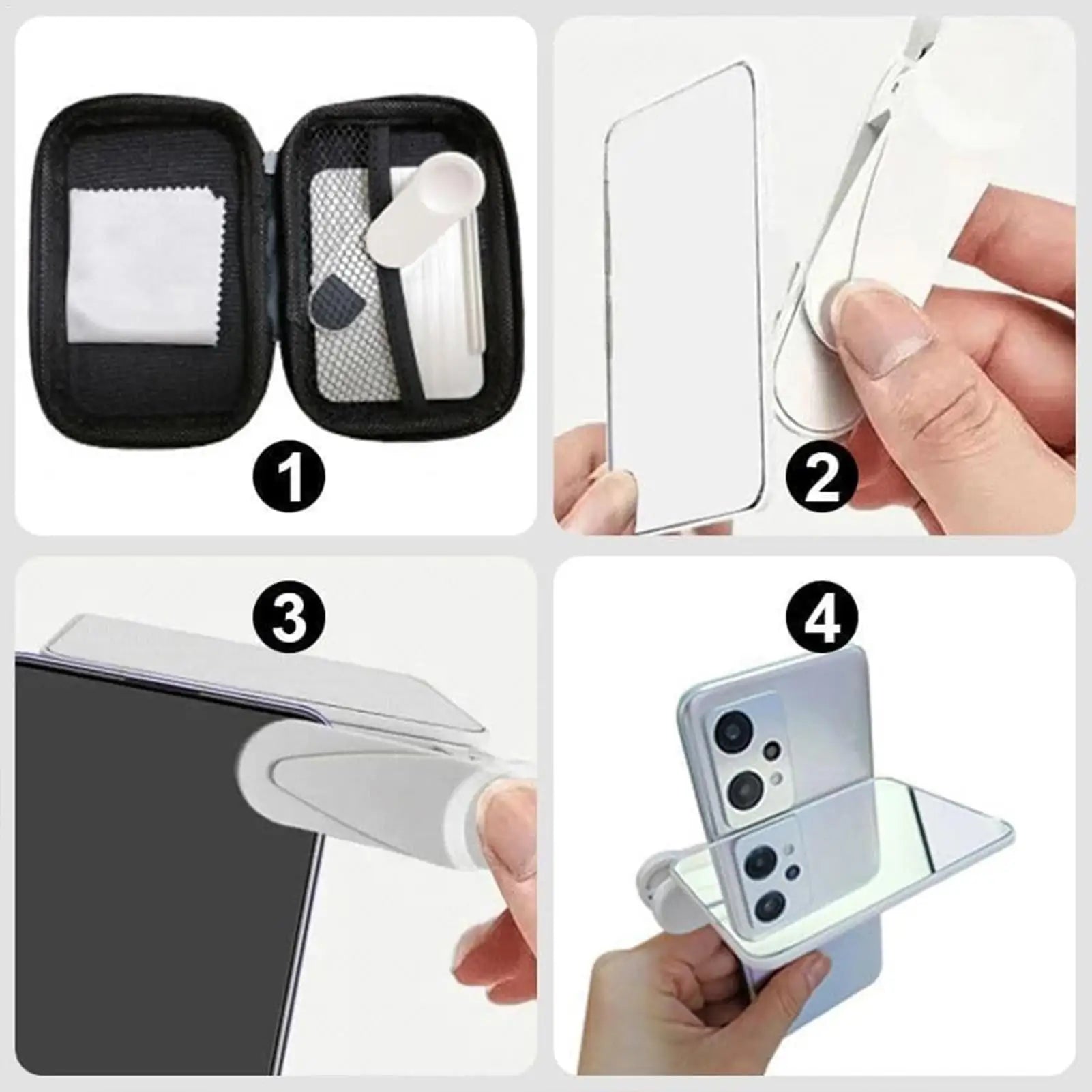 Smartphone Camera Mirror Reflection Clip Portable HD Lens Phone